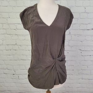 BAILEY 44 𝅺Women's Gathered Cap Sleeve Blouse Top S